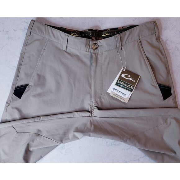NWT DRAKE Waterfowl Systems Tech Stretch Pant 2.0 Khaki Men's Size 34W/32L - Picture 5 of 12